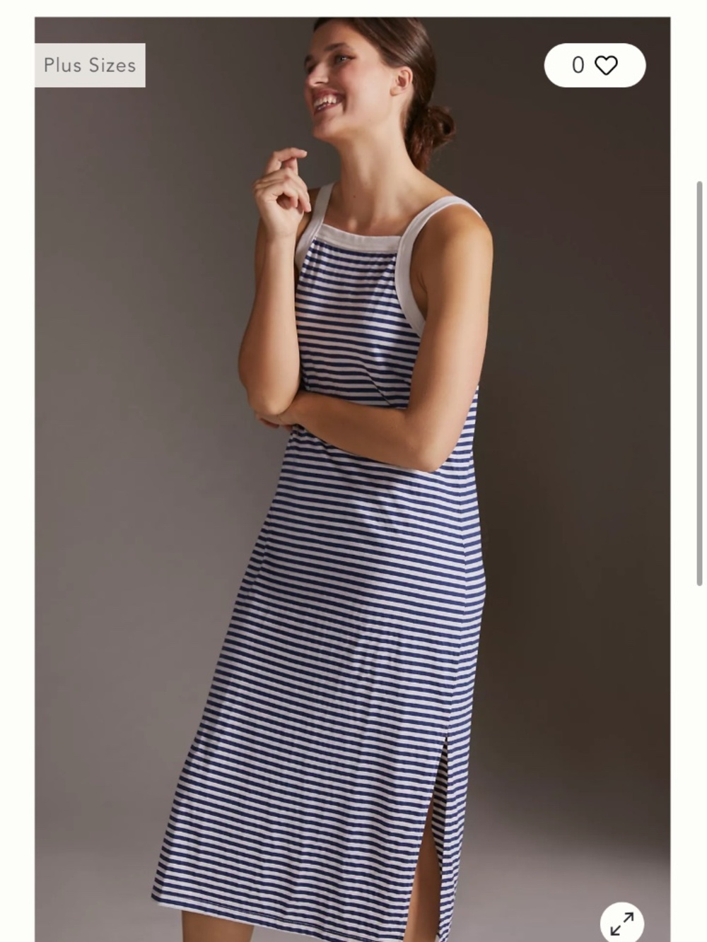 TLA striped knit maxi summer dress